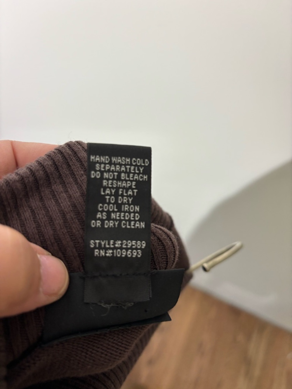 Athleta Mock Neck Long Sleeve Sweater in Brown Size XL - Picture 7 of 7